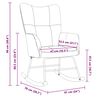vidaXL Rocking Chair Light Green