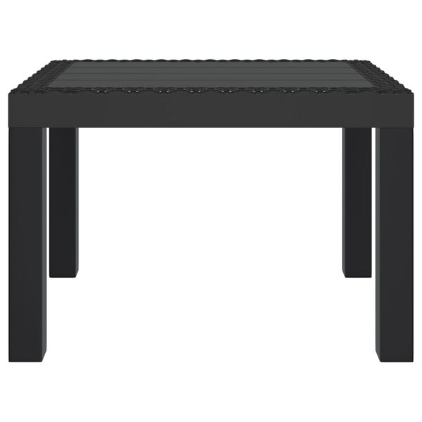 vidaXL Patio Table Anthracite 23.2x18.5x15.7" PP
