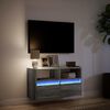 vidaXL TV Wall Cabinet Grey Sonoma Engineered Wood Compact