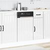 vidaXL Dishwasher Panel High gloss white Engineered wood Standard