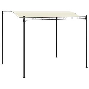 vidaXL Gazebo Set of 2 Cream White and Black Polyester Large Durable