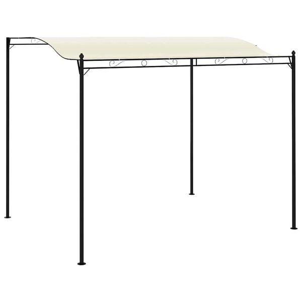 vidaXL Gazebo Set of 2 Cream White and Black Polyester Large Durable