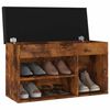vidaXL Shoe Bench Smoked Oak