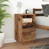 vidaXL Bedside Cabinet Old wood Engineered wood Modern Look 2 Drawers