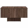 vidaXL Coffee Table Brown Oak Engineered Wood 23.6 in Durable Square