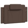 vidaXL Bed Frame "Viana" with LED without Mattress Brown 35.4"x74.8"