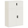 vidaXL File Cabinet White Powder-coated steel Large File Cabinet
