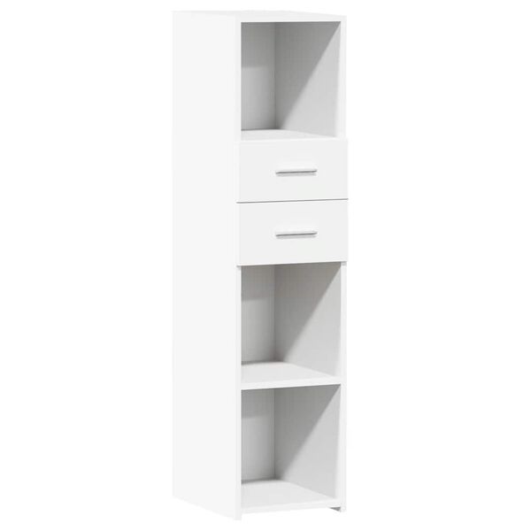 vidaXL Highboard White Engineered Wood Tall and slim Highboard