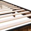 vidaXL Bed Frame Smoked Oak Engineered wood, metal 35.4 x 74.8 in