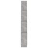 vidaXL Wall Shelf Concrete gray Engineered wood 35.4 x 5.9 x 46.9 in