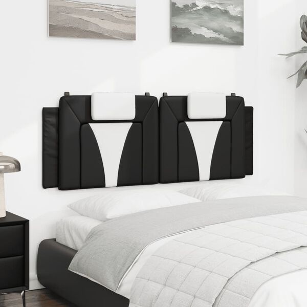 vidaXL Headboard Cushion Black and White