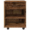 vidaXL Rolling Cabinet Old wood Engineered wood 18.1 x 14.2 x 23.2 in