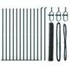 vidaXL Fence Post Green 82.02 x 3.28 ft (1.42 in mesh) Steel
