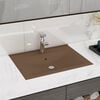vidaXL Luxury Basin with Faucet Hole Matt Cream 23.6x18.1" Ceramic