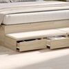 vidaXL Bed Drawers Sonoma Oak 78.74 x 14.37 x 6.50 in Engineered Wood