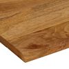 vidaXL Table Top Brown with oak finish Solid mango wood 24 x 24 in