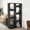 vidaXL Room Divider Black Engineered Wood 39.4 x 13.0 x 68.9 in