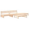 vidaXL Garden Lounge Set Beige, Natural Wood