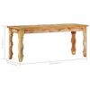 vidaXL Bench 43.3"x13.8"x17.7" Solid Reclaimed Wood
