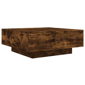 vidaXL Coffee Table Smoked oak Engineered wood Medium Durable