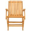 vidaXL Folding Garden Chair Set of 8 Teak Solid teak wood Standard
