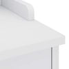 vidaXL Hallway Bench White Solid Pinewood, Engineered Wood Medium