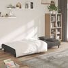 vidaXL Sofa Bed Dark Grey Velvet (100% polyester), wood, plastic 2-seater