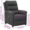 vidaXL Massage Chair Dark grey