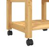 vidaXL Kitchen Trolley MONZA 18.9"x15.7"x34.8" Solid Wood Pine
