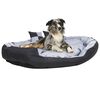 vidaXL Dog Cushion Grey and Black 420D Oxford fabric with PU coating