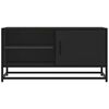 vidaXL TV Cabinet Black Engineered wood Medium TV Cabinet Rectangular