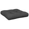 vidaXL Pallet Cushion Black 100% polyester 19.7 in x 19.7 in