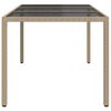 vidaXL Garden Table Beige and black