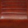vidaXL Lounge Chair Brown Goat Leather, Steel Standard Industrial