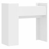 vidaXL Console Table White Engineered wood 39.4x13.8x35.4 in