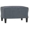 vidaXL Sofa Set Dark Grey Velvet (100% polyester), metal, textilene, plywood