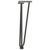 vidaXL Hairpin Table Leg Anthracite Solid powder-coated steel Standard