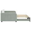 vidaXL Daybed With Trundle Light grey