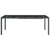 vidaXL Garden Table Anthracite Steel 79 x 39.4 in, Height 28.3 in