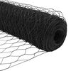 vidaXL Fence with Posts Gray 0.6 x 25 m PVC-coated steel