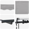 vidaXL Retractable Awning Light Grey 137.80 x 98.43 in