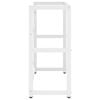 vidaXL Bathroom Sink Frame White Powder-coated iron Medium