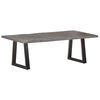vidaXL Coffee Table Gray Solid Acacia Wood Large Industrial