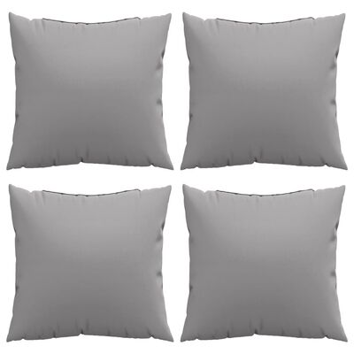 vidaXL Throw Pillows 4 pcs Gray 23.6"x23.6" Fabric