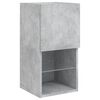 vidaXL 6 Piece TV Wall Units with LED Concrete Gray Engineered Wood