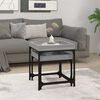 vidaXL Side Table Grey sonoma Engineered wood, steel Small