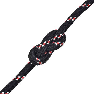 vidaXL Marine Rope Polypropylene 0.31" 3937" Black