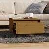 vidaXL Coffee Table Honey Brown Solid Pine Wood Small Coffee Table