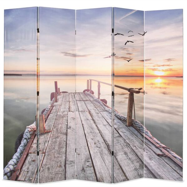 vidaXL Folding Room Divider 78.7x66.9" Lake
