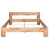 vidaXL Bed Frame Oak Solid Oak Wood Double Tough Bed Frame